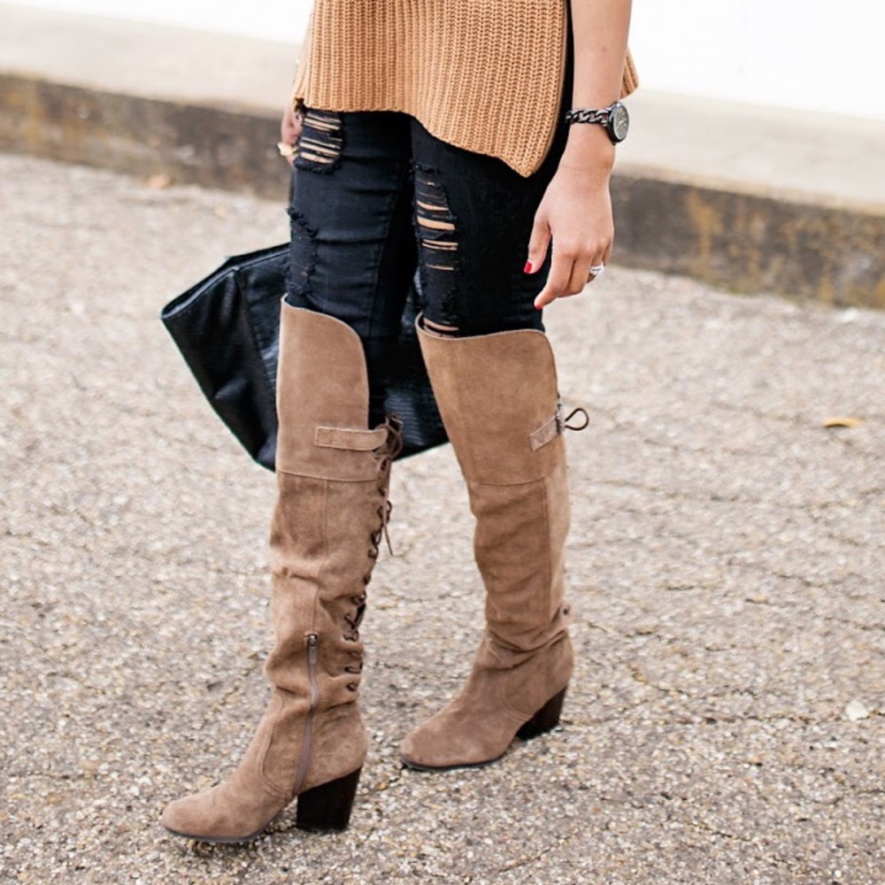 Circus by SAM Edelman OTK Suede lace up boot
